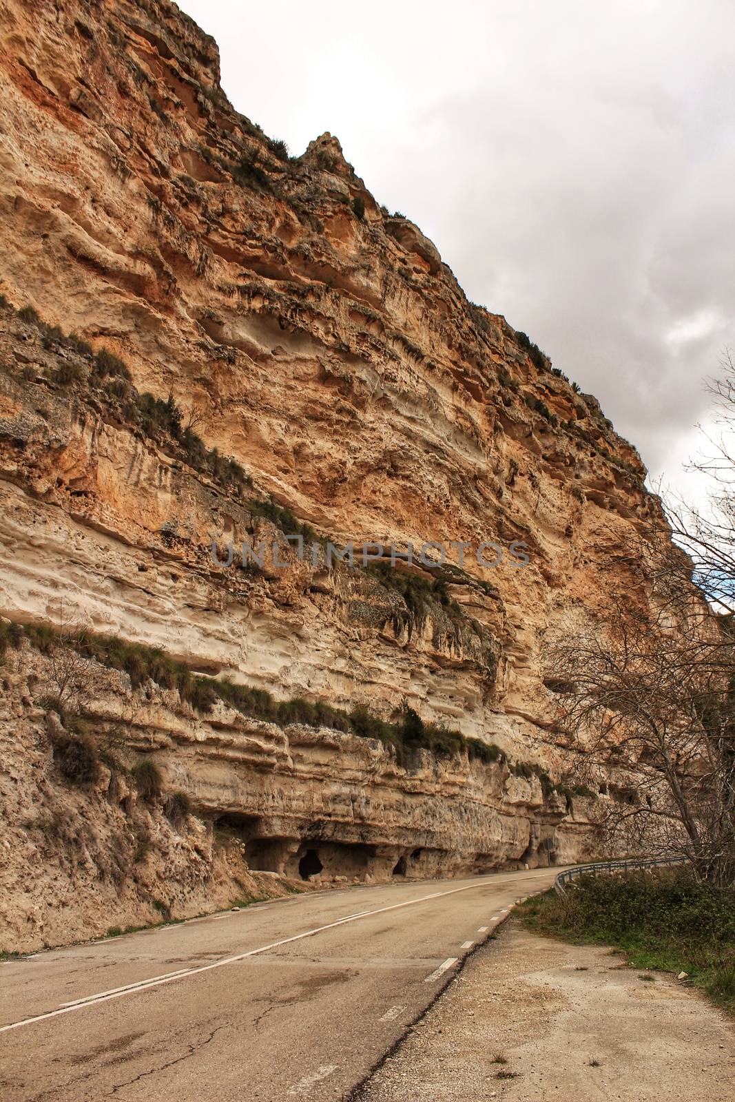 Cave houses in Jorquera mountain range by soniabonet
