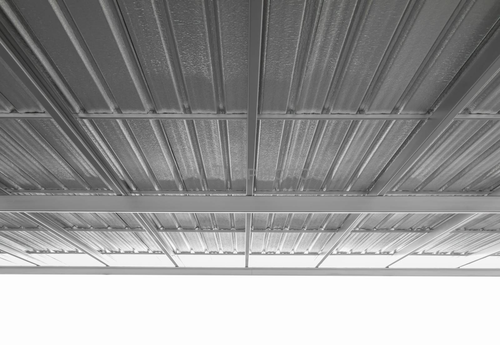 under metal sheet roof corrugated metallic by pramot