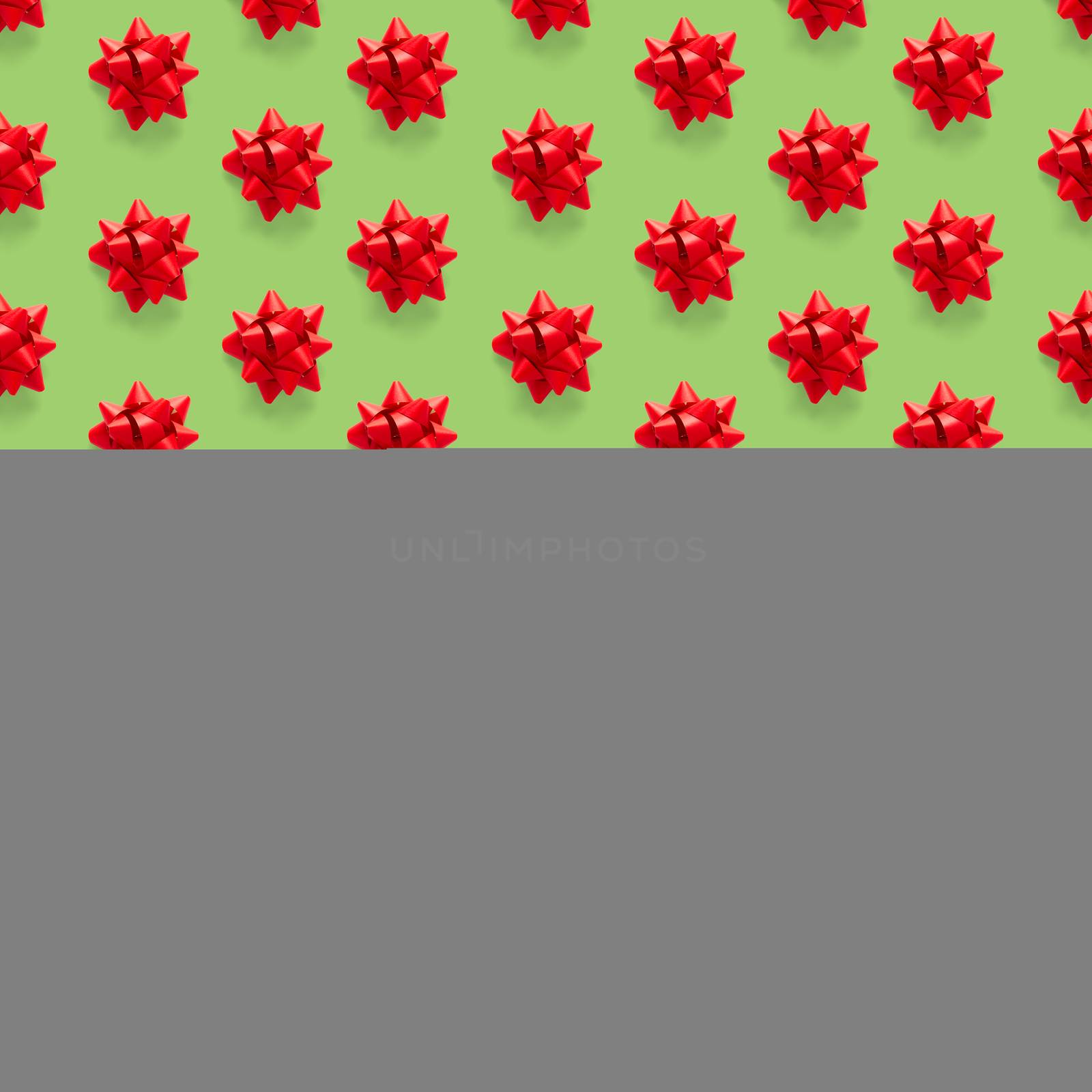 Seamless regular creative Christmas pattern with New Year decorations on green background. xmas Modern Seamless pattern made from christmas decorations. Photo quality pattern for fabric, prints, wallpapers, banners or creative design works.