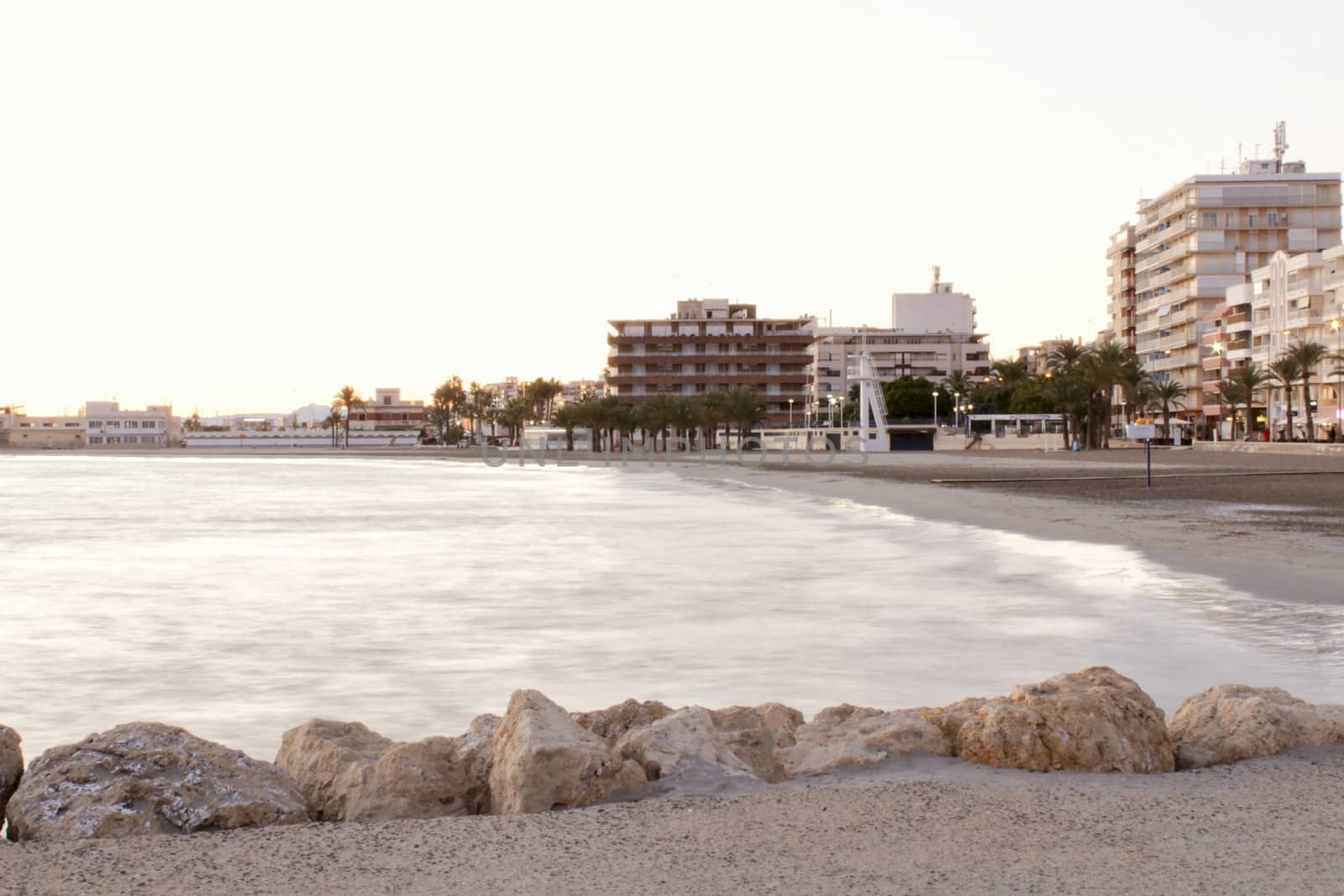 Beach at sunset in Southern Spain by soniabonet