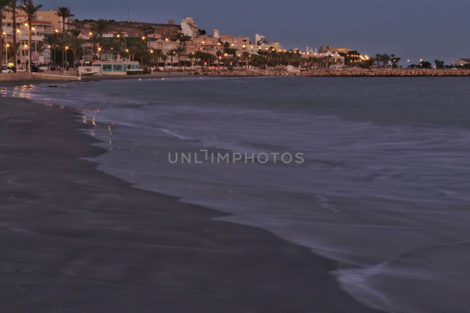 Beach at sunset in Southern Spain by soniabonet