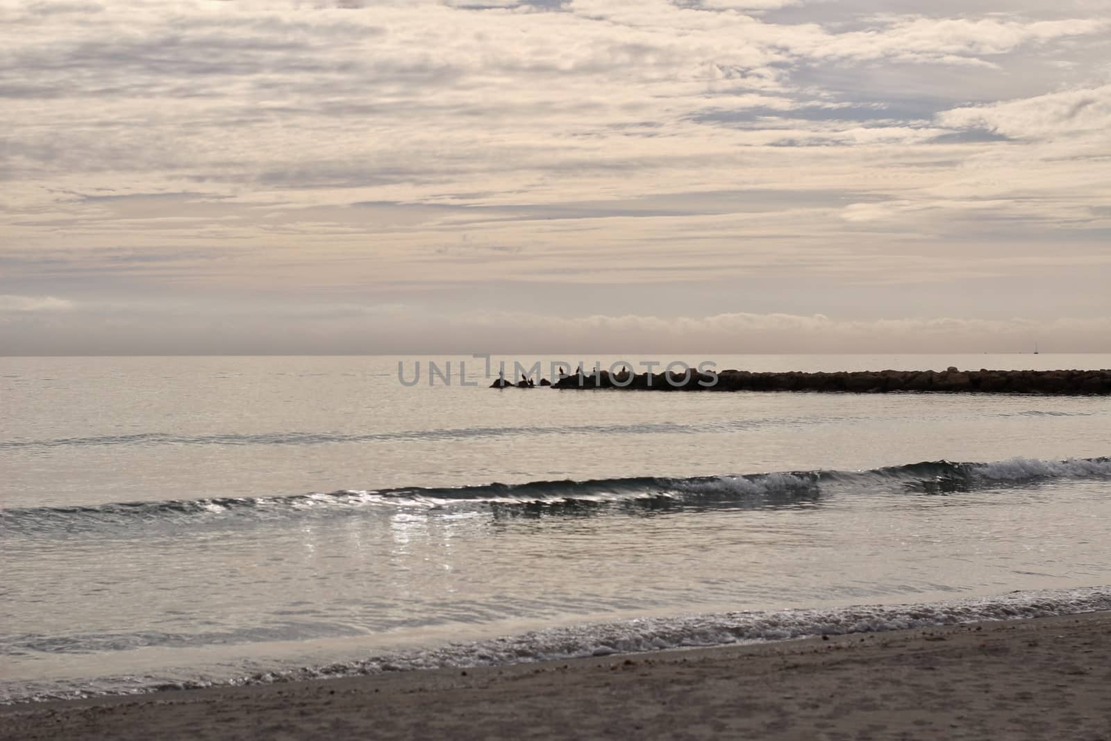 Beach at sunset in Southern Spain by soniabonet