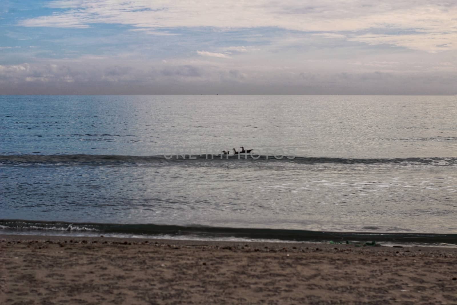 Beach at sunset in Southern Spain