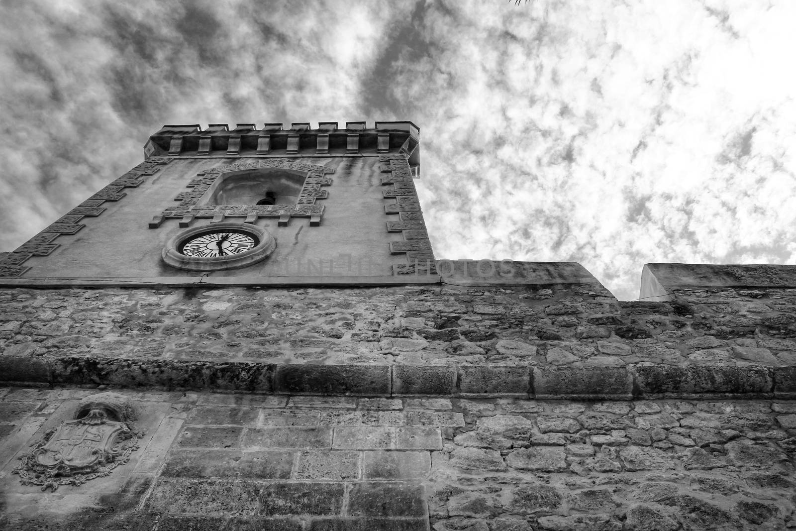 Fortress castle of the fishing village of Santa Pola, Alicante, Spain