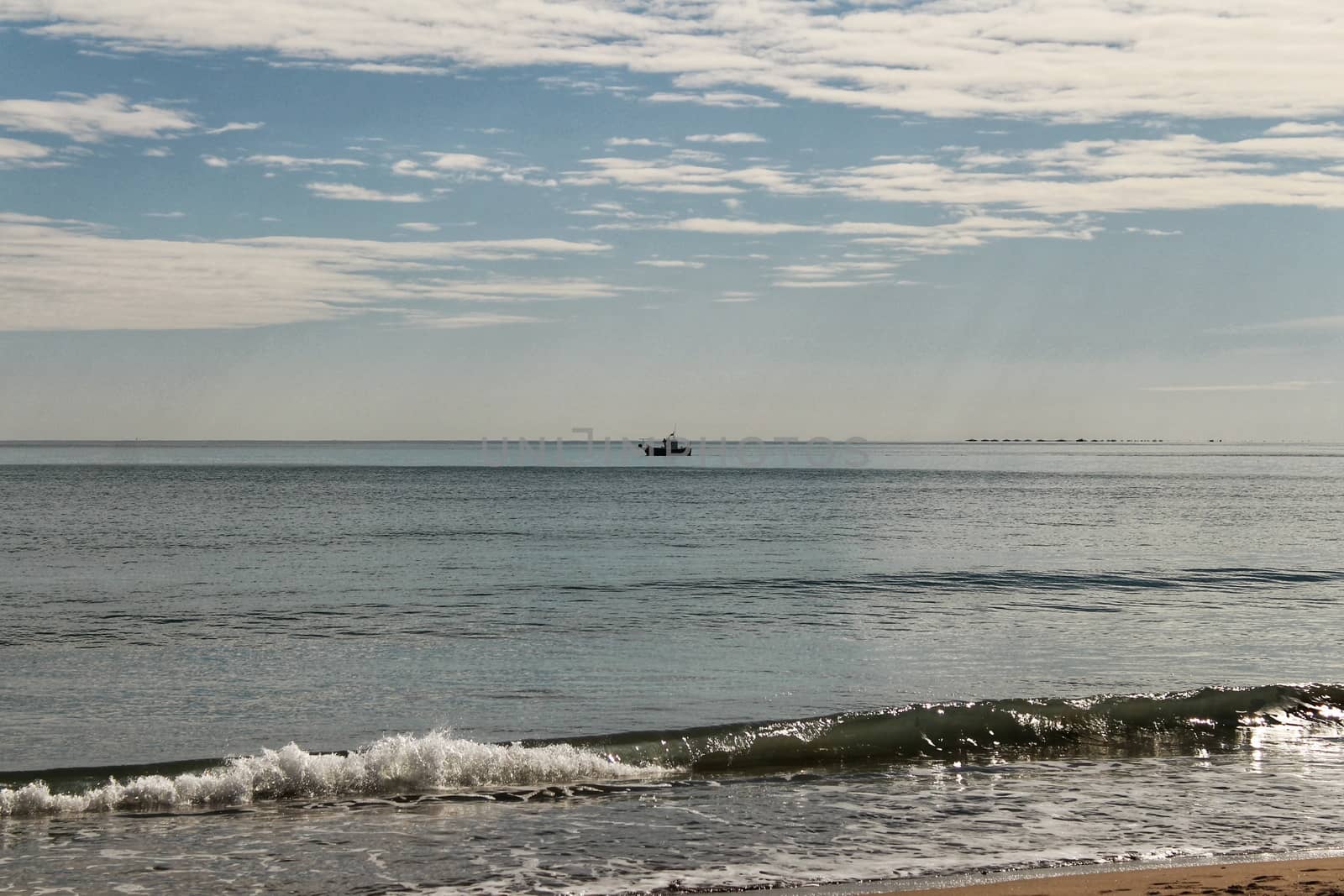 Beach in the morning in Southern Spain, Alicante