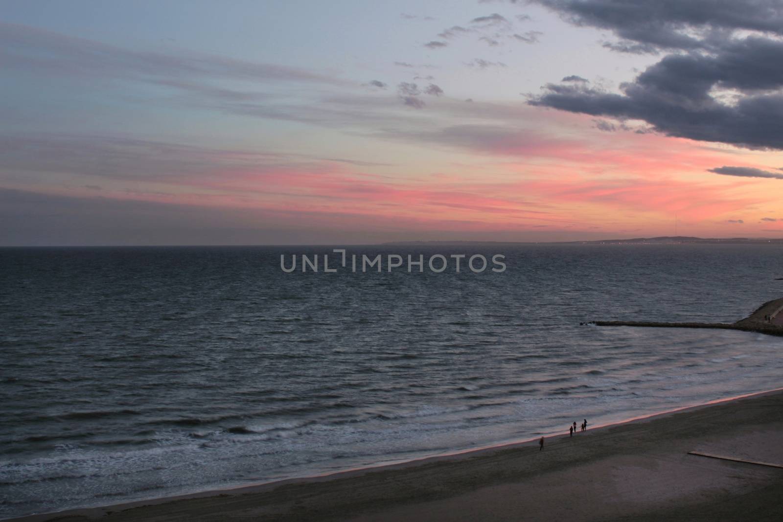 Sunset in Santa Pola, a small fishing village in southern Spain