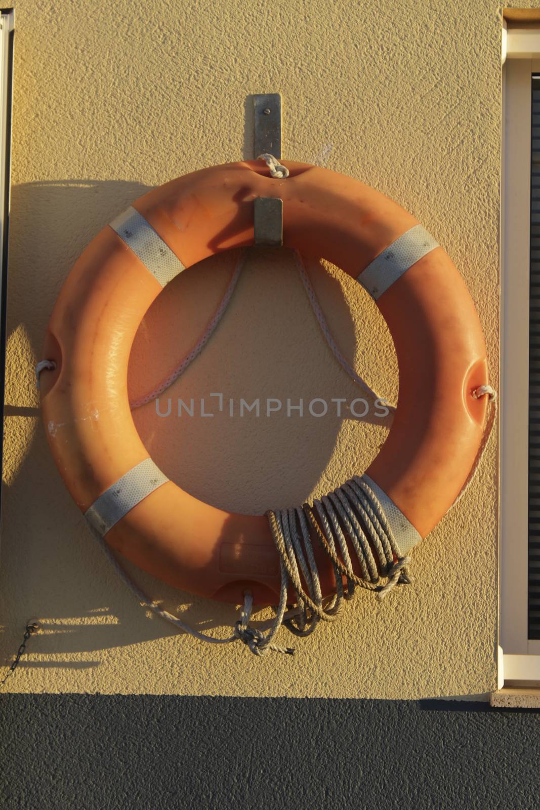 Lifeguard hanging on the wall