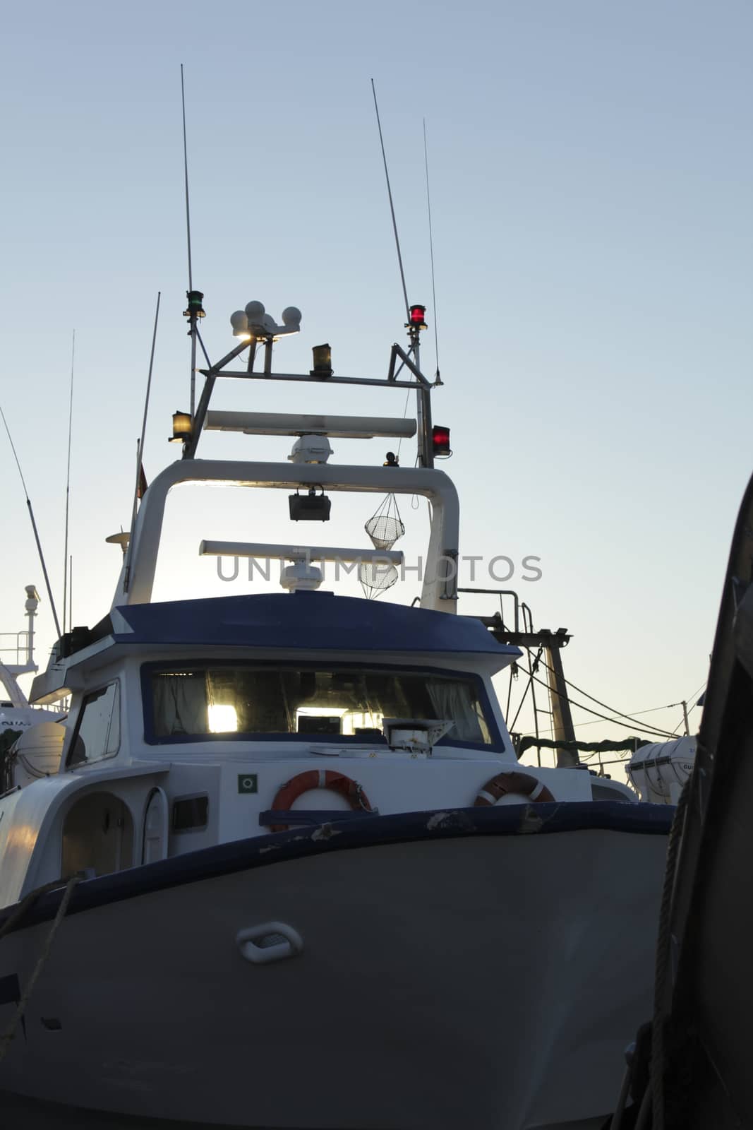 Fishing boat in the port in southern Spain
