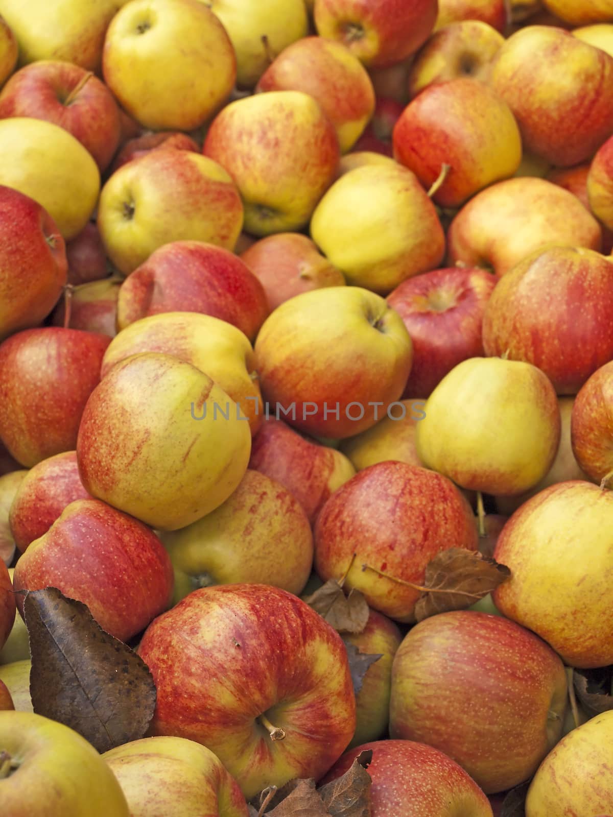 apples at a street sale