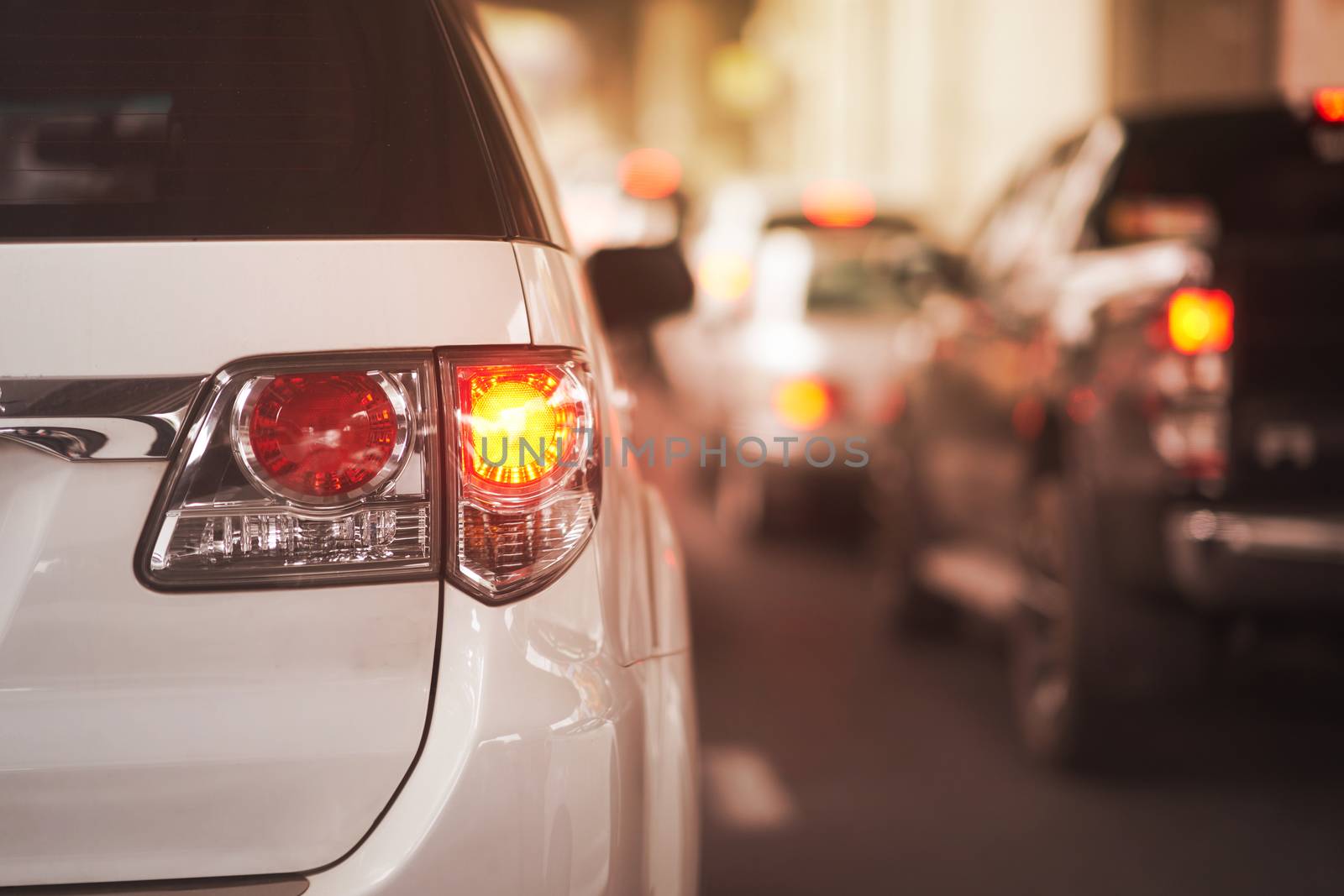 Rear lamp signals for turn of car on street