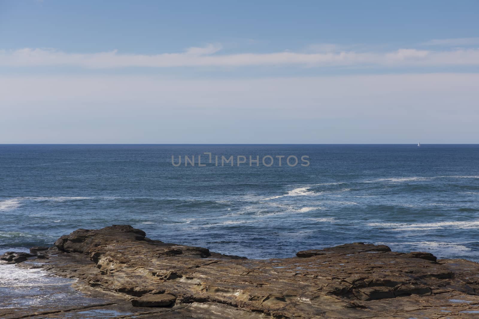 A view of the South Pacific Ocean from Norah Head on the central coast in regional New South Wales in Australia