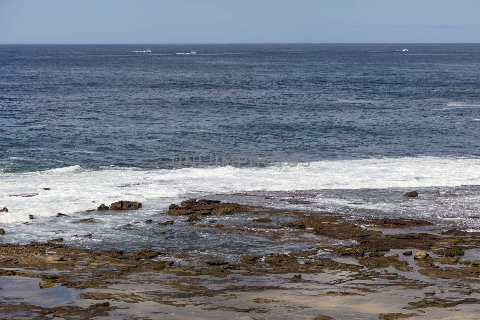 A view of the South Pacific Ocean from Norah Head on the central coast in regional New South Wales in Australia