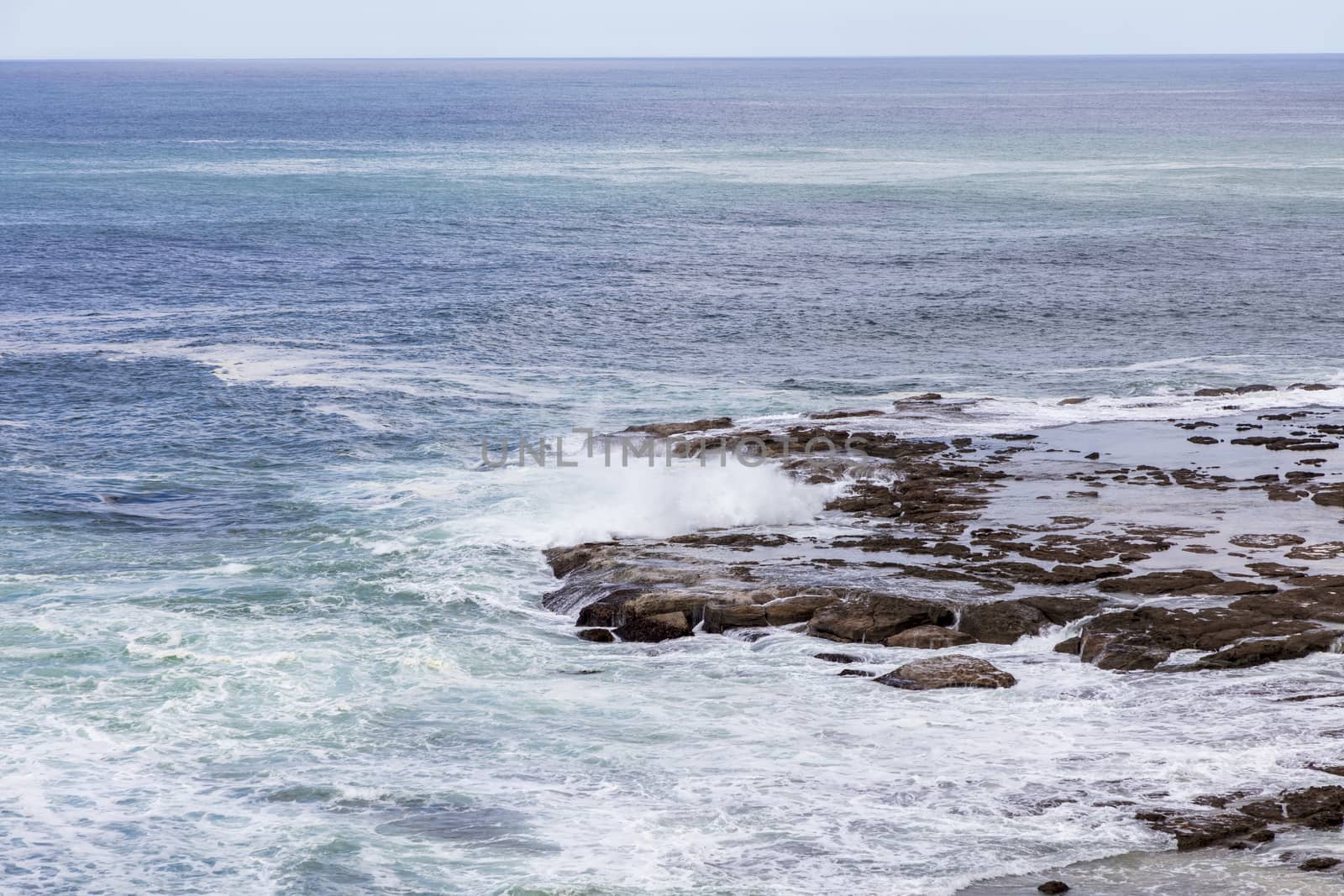 A view of the South Pacific Ocean from Norah Head on the central coast in regional New South Wales in Australia