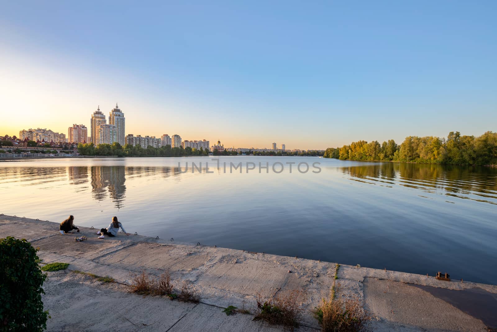 Obolon Buildings Near the Dnieper River by MaxalTamor