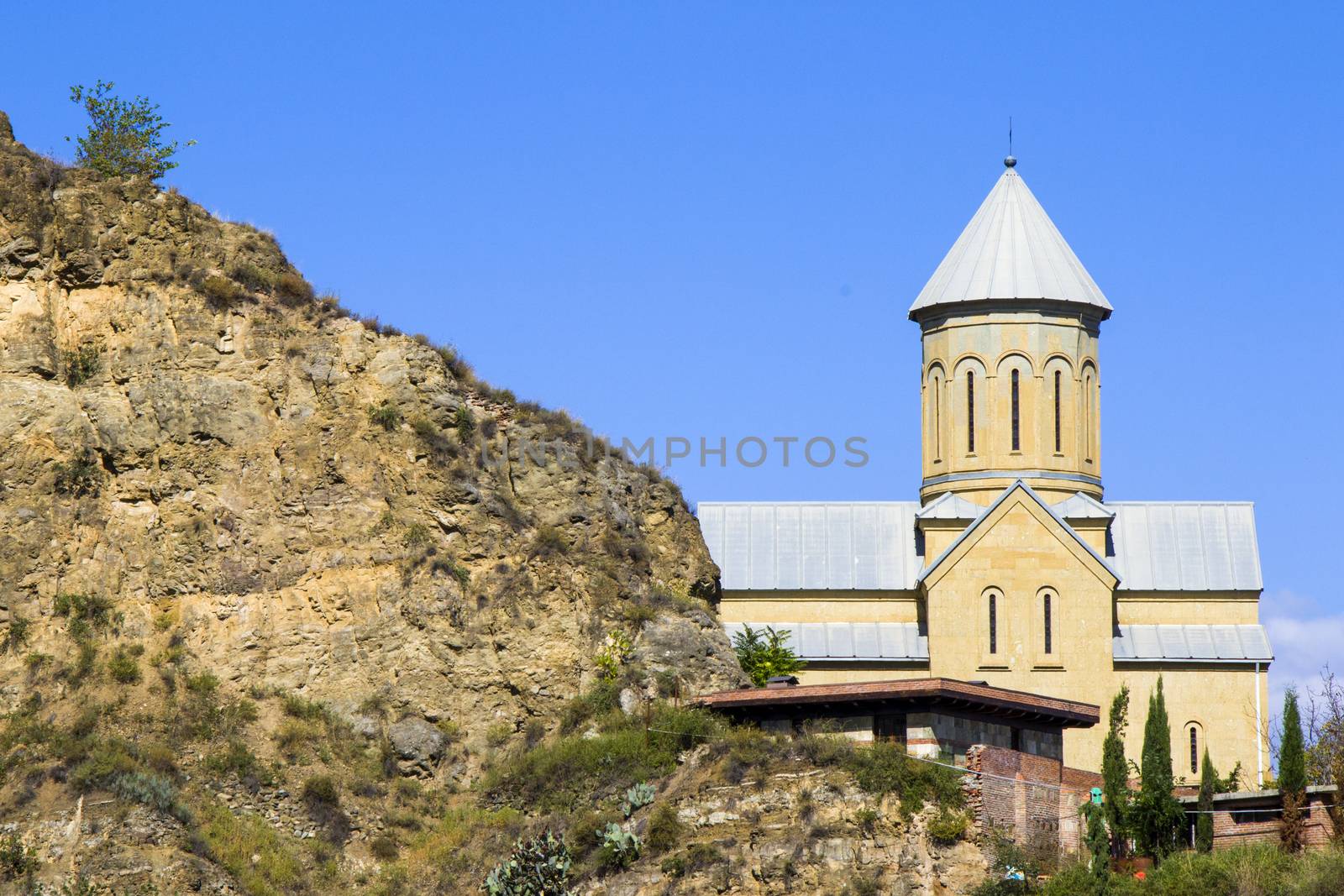 Narikhala church and wall in Tbilisi by Taidundua