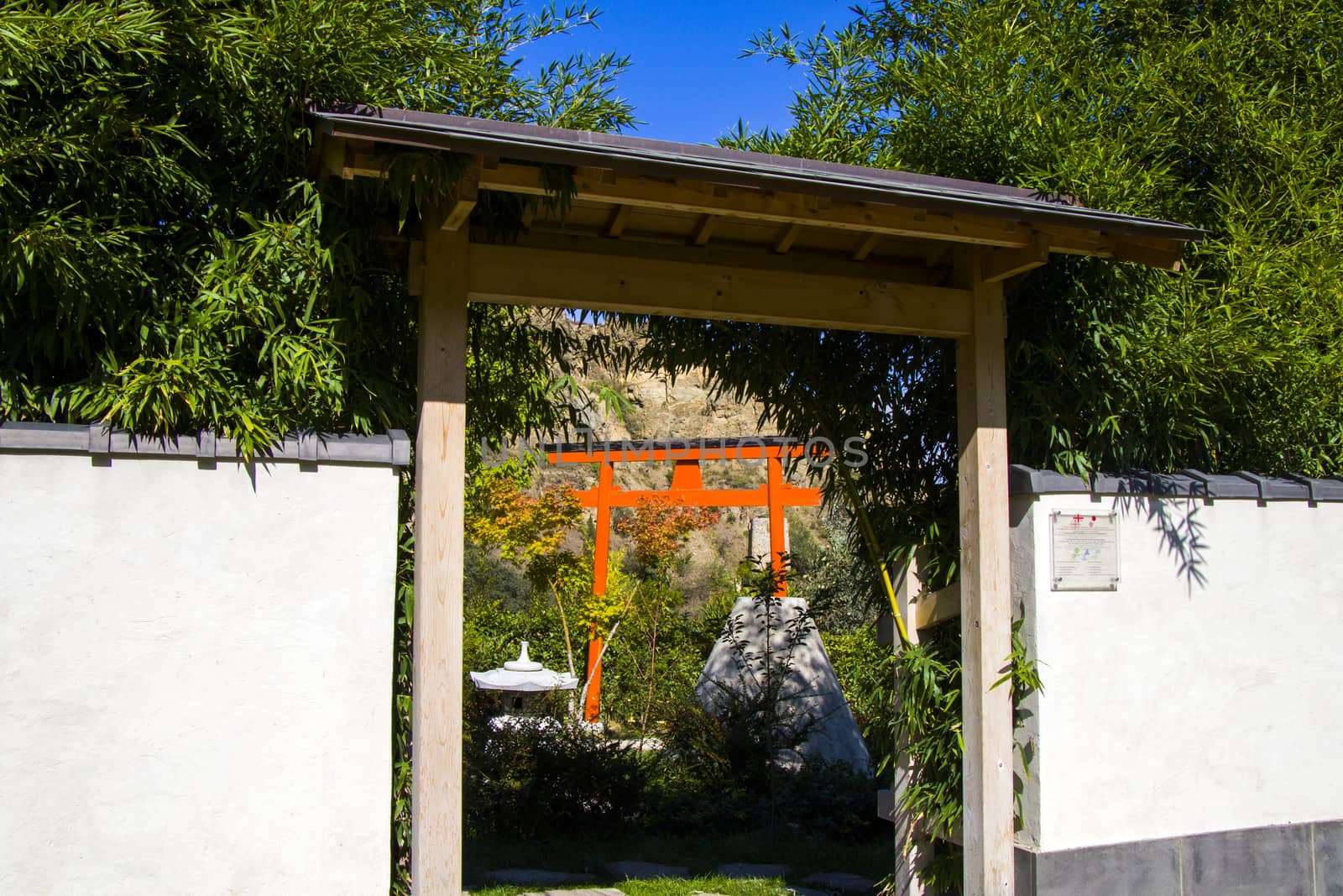 Japanese garden in the Tbilisi Botanic garden, Georgia