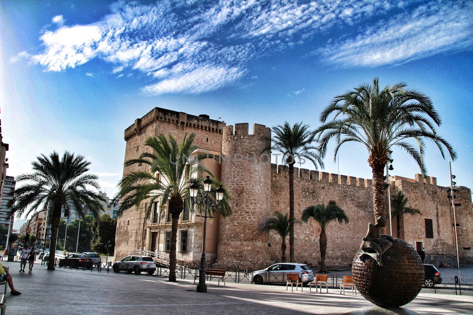 Altamira Palace at dusk in Elche, Spain by soniabonet