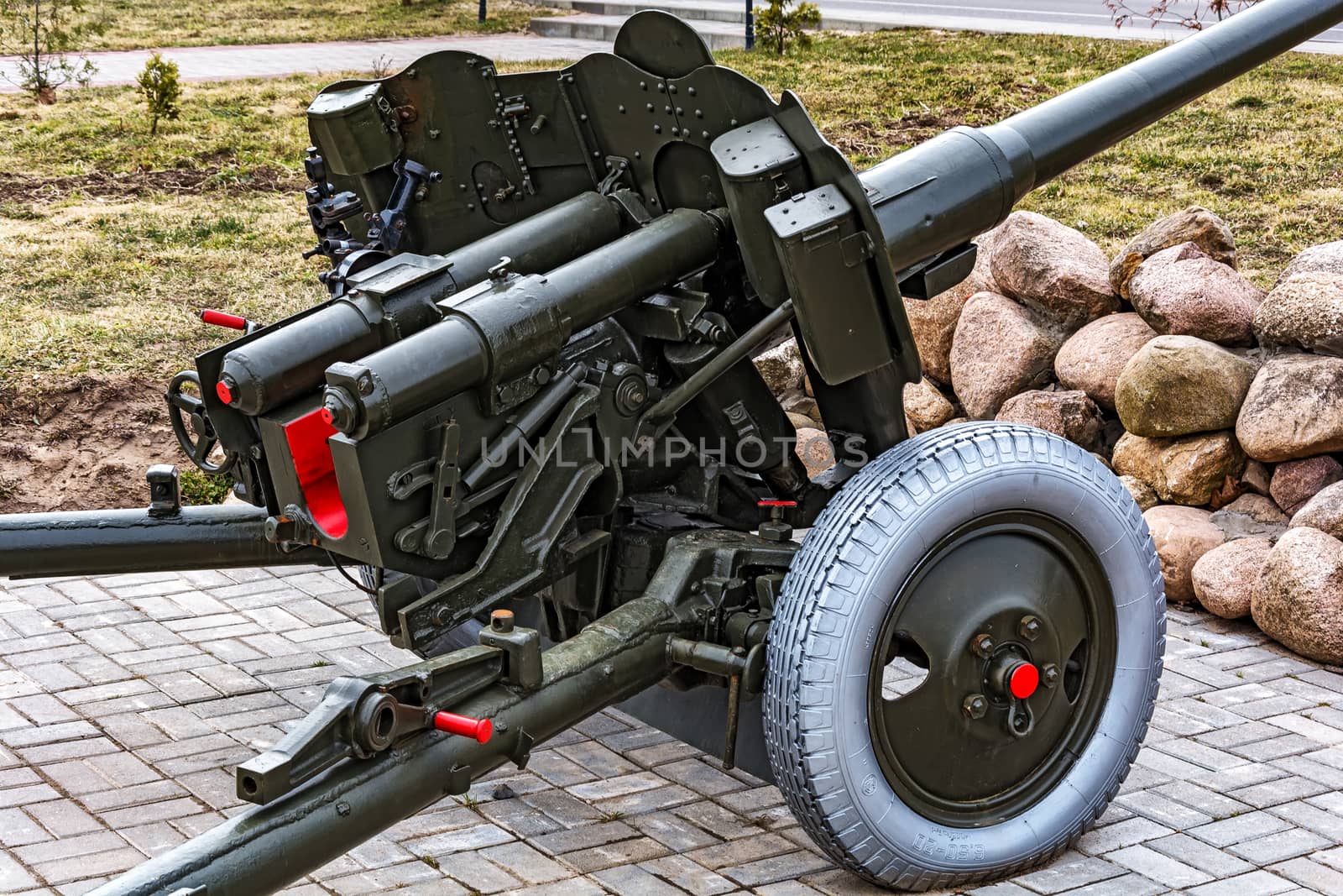 The official part of the artillery anti-tank 85 mm gun D-44 by Grommik