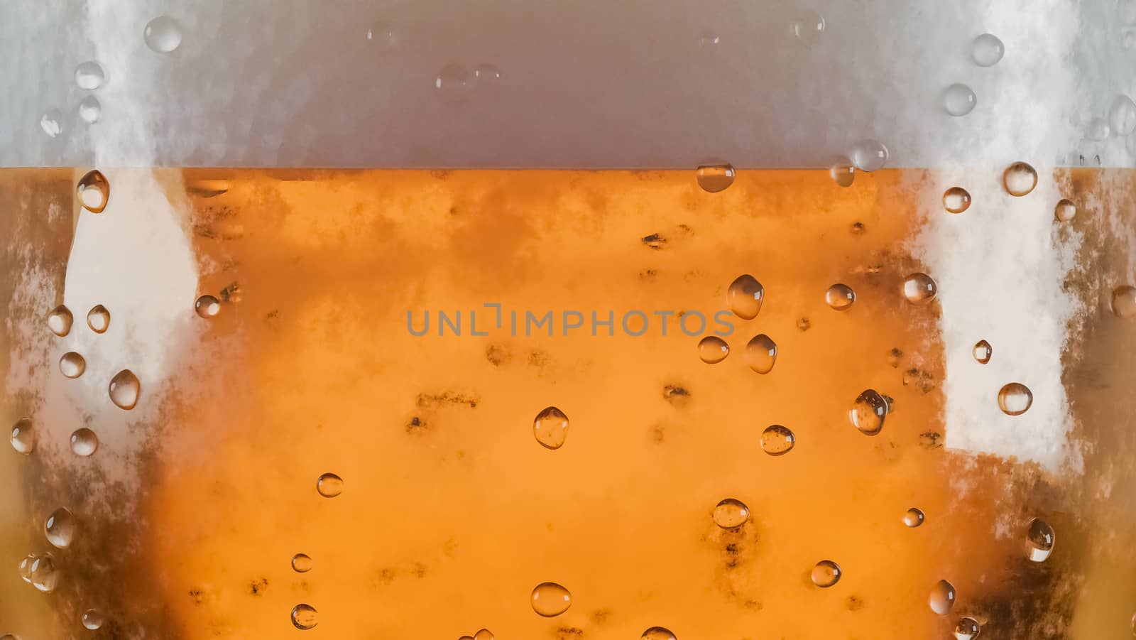 Close up glass of light beer.,3d model and illustration. by anotestocker