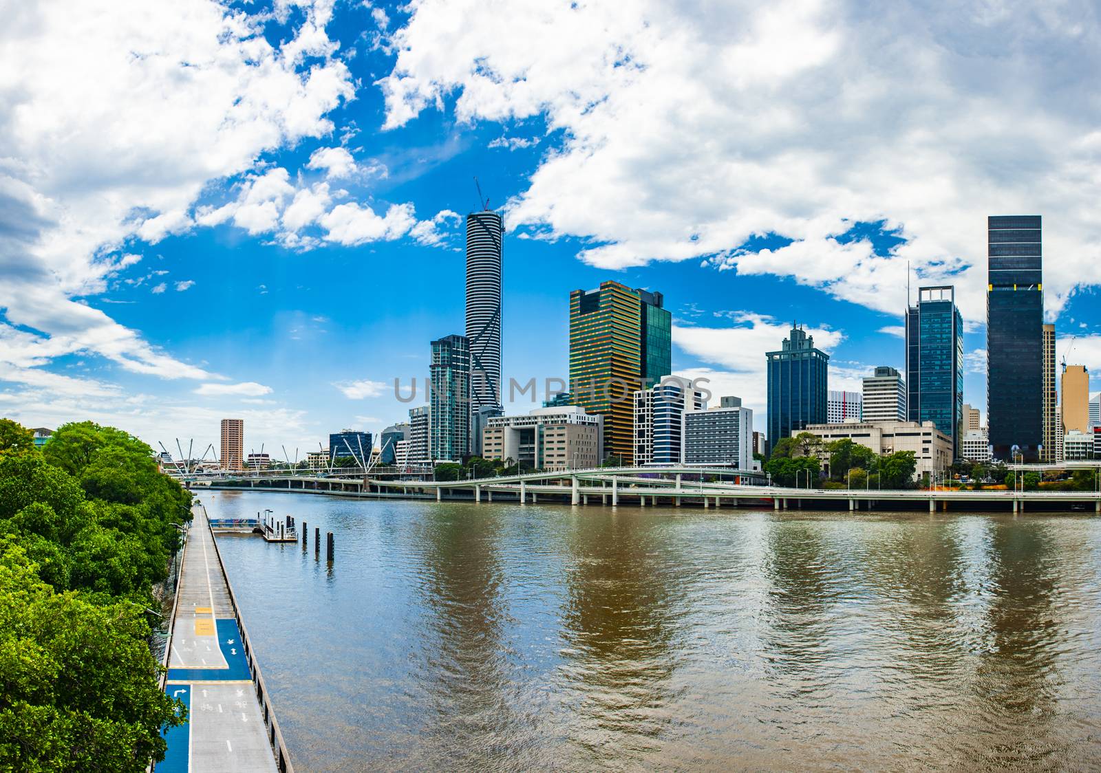 Australian city of Brisbane skyline by fyletto