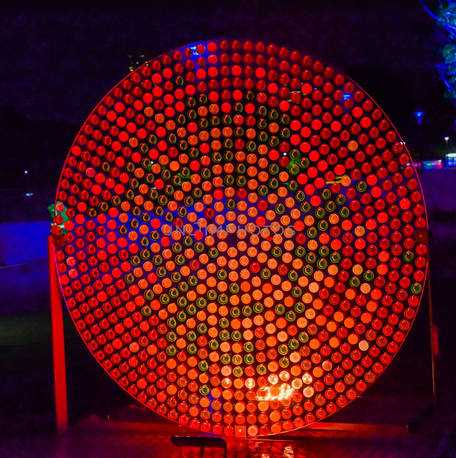 Circle of the light in the park