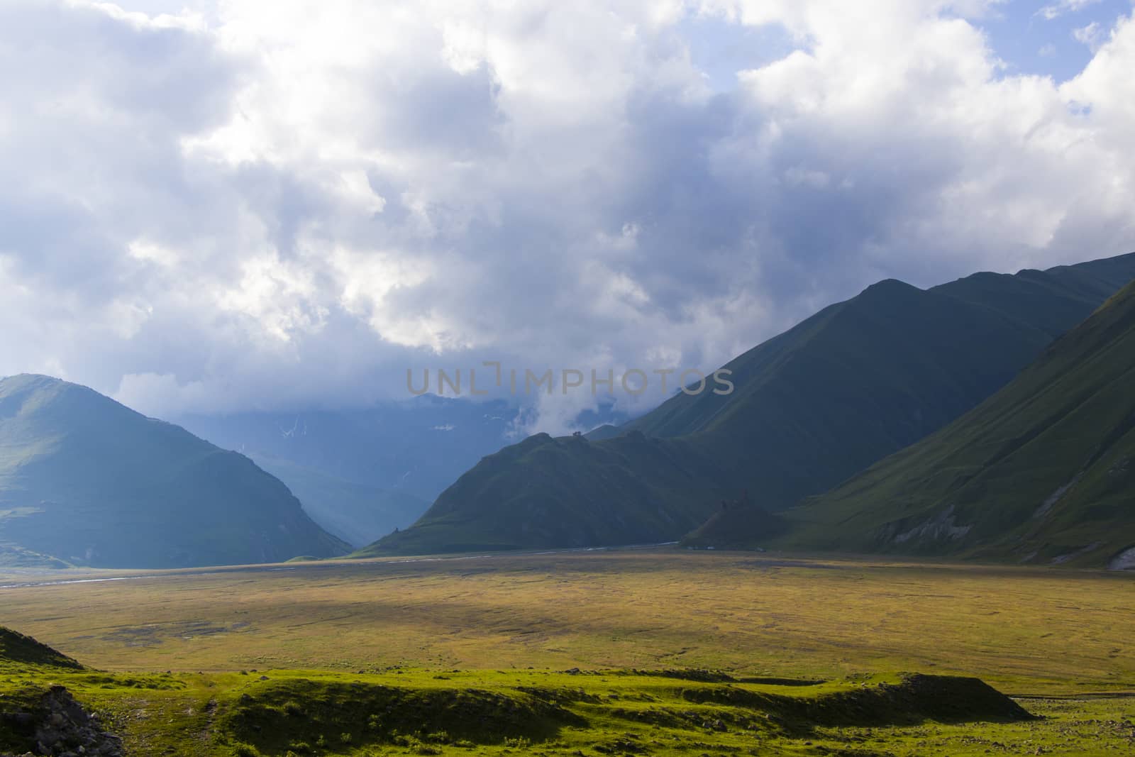 Amazing and beautiful mountain range landscape, ,peak and hill. by Taidundua