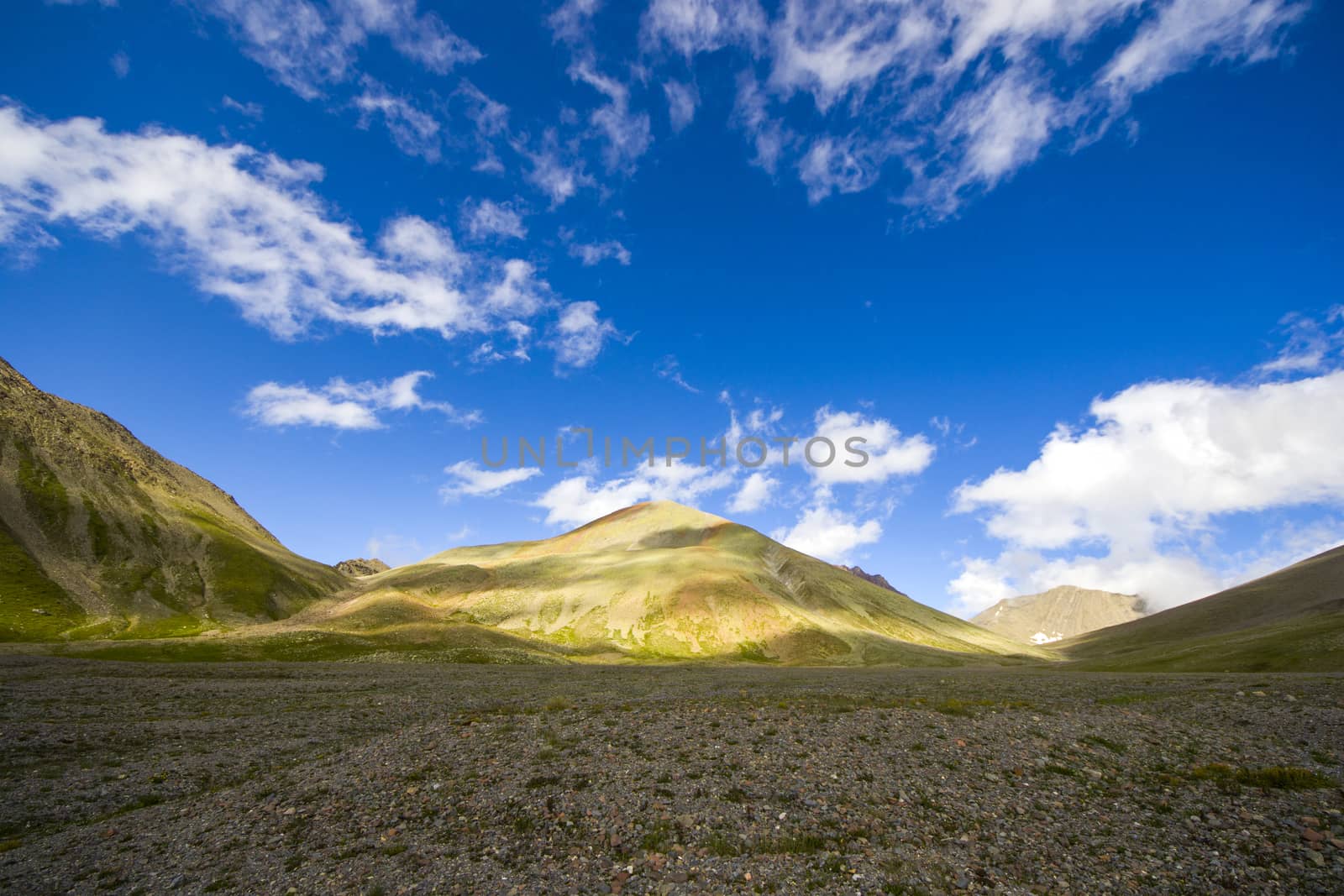 Mountains landscape and view in Khazbegi, Georgia by Taidundua