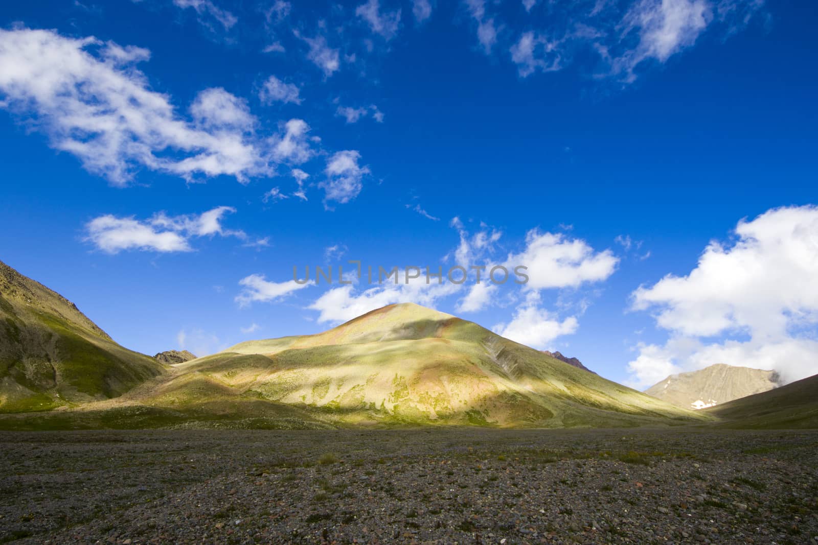 Mountains landscape and view in Khazbegi, Georgia by Taidundua