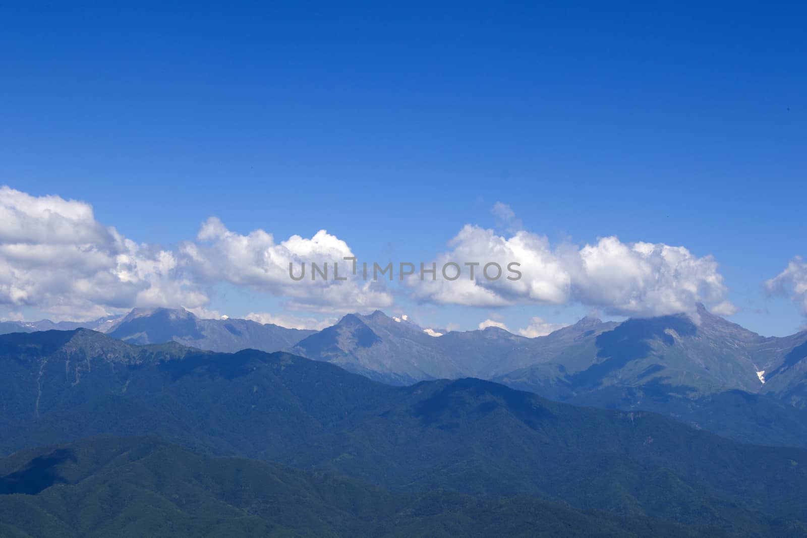 Mountains landscape and view in Racha, Georgia by Taidundua