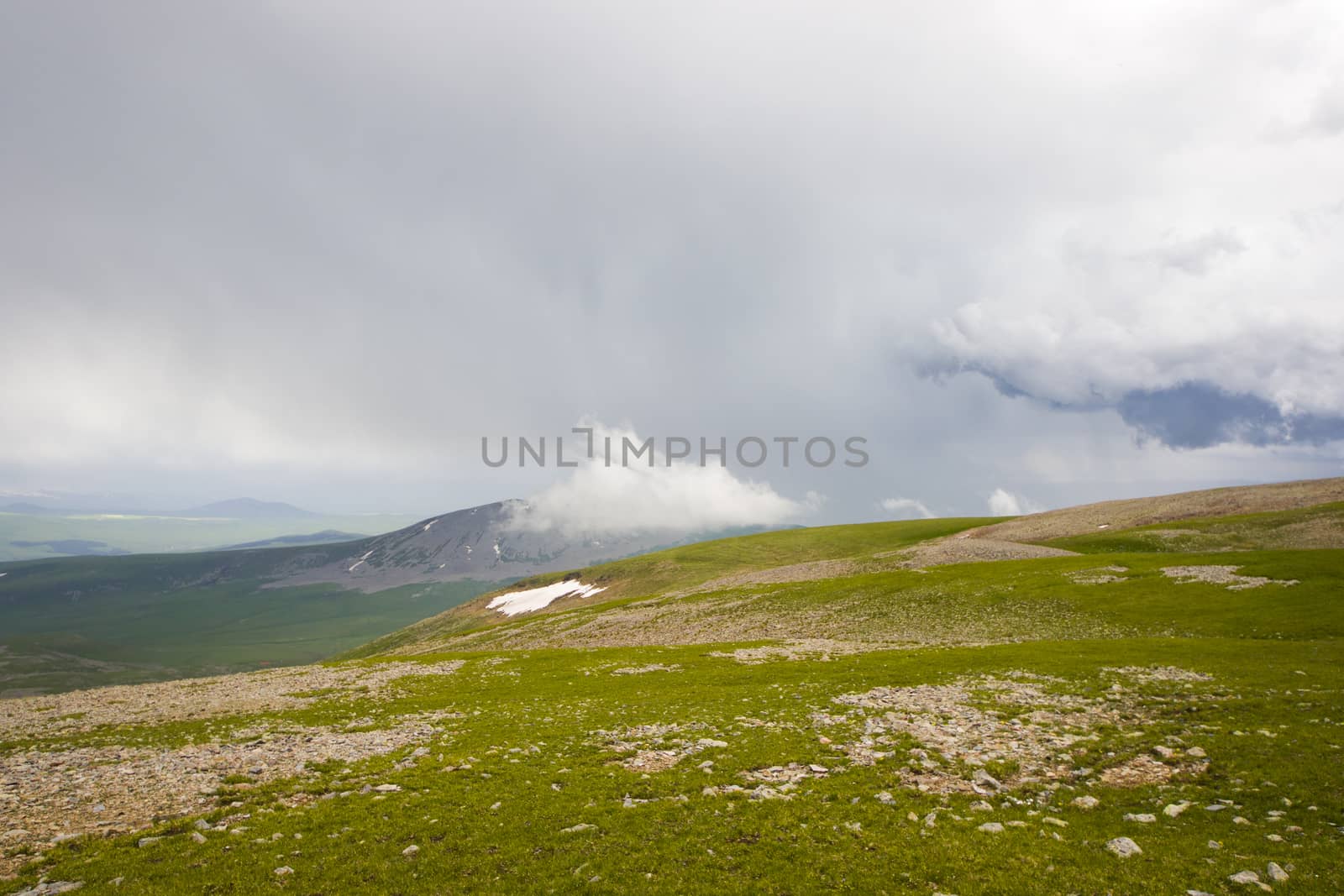 Mountain landscape and view in Javakheti, Georgia by Taidundua