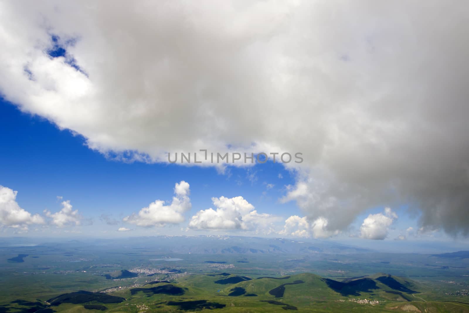 Mountain landscape and view in Javakheti, Georgia by Taidundua