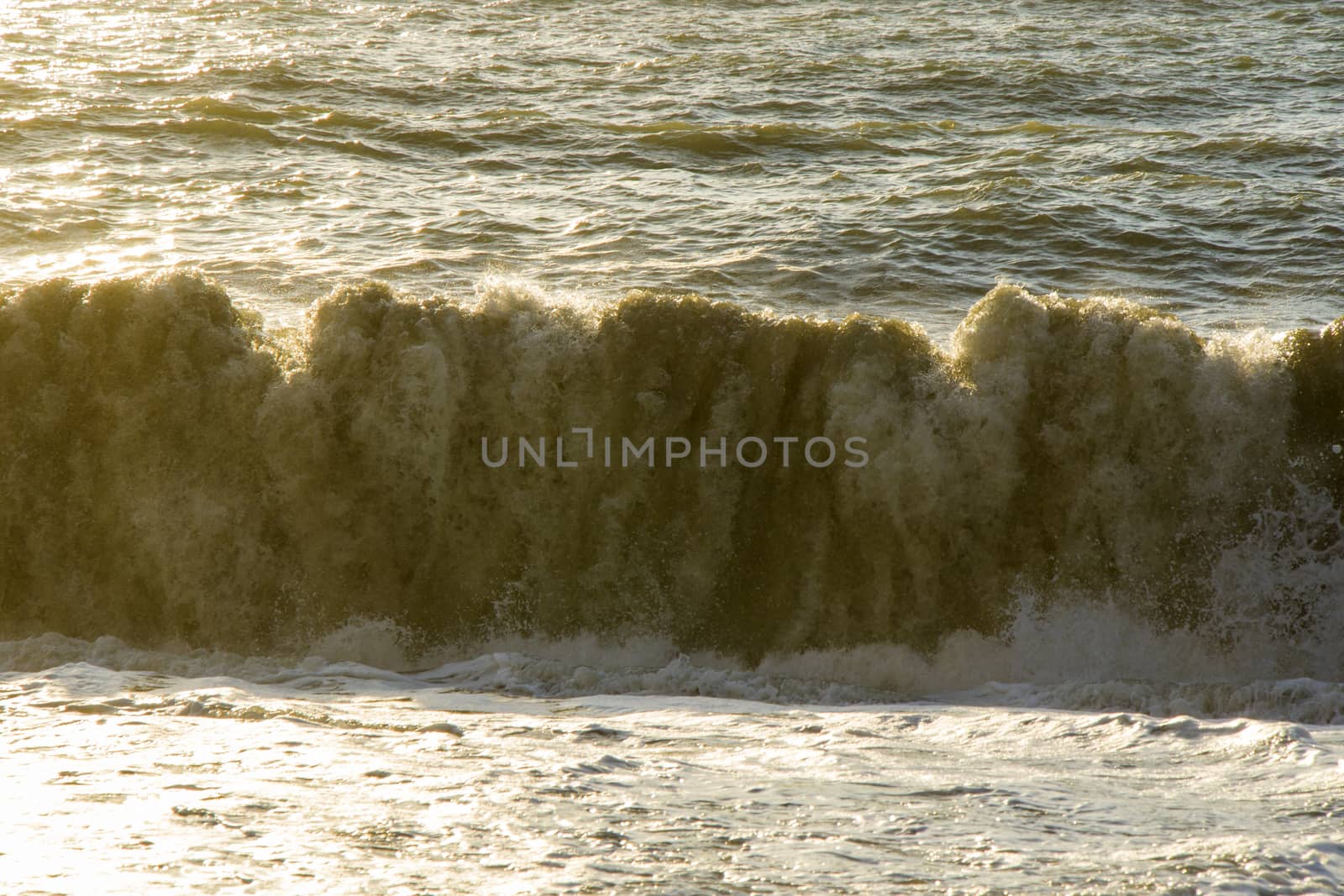 Sea and waves, stormy weather, waves and splashes in Batumi, Georgia. Stormy Black sea. Water background.