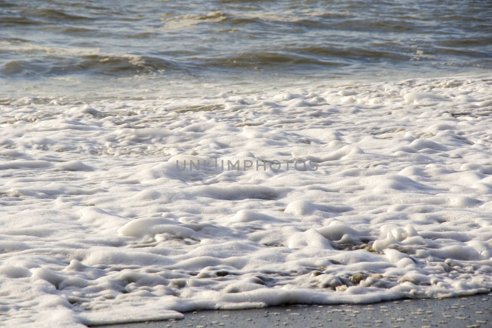 Stormy weather, waves and splashes in Batumi, Georgia. Stormy Black sea. by Taidundua