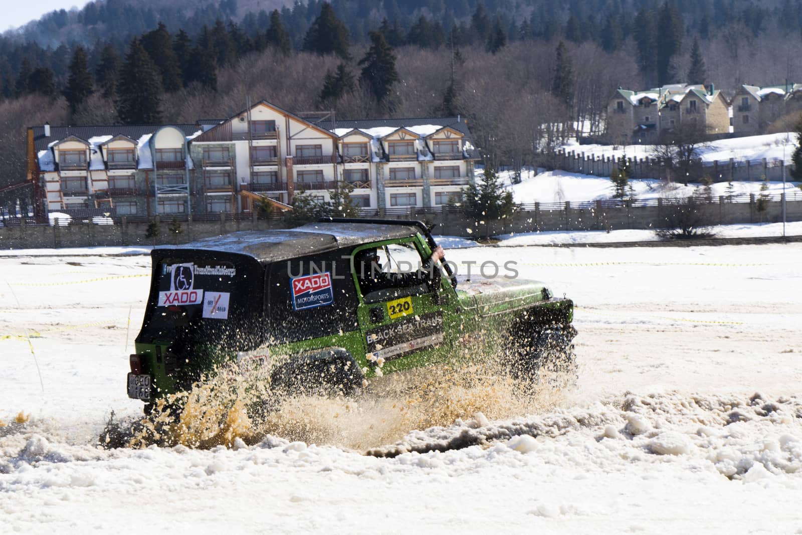 Off road festival, competition and championship in Bakuriani, Georgia