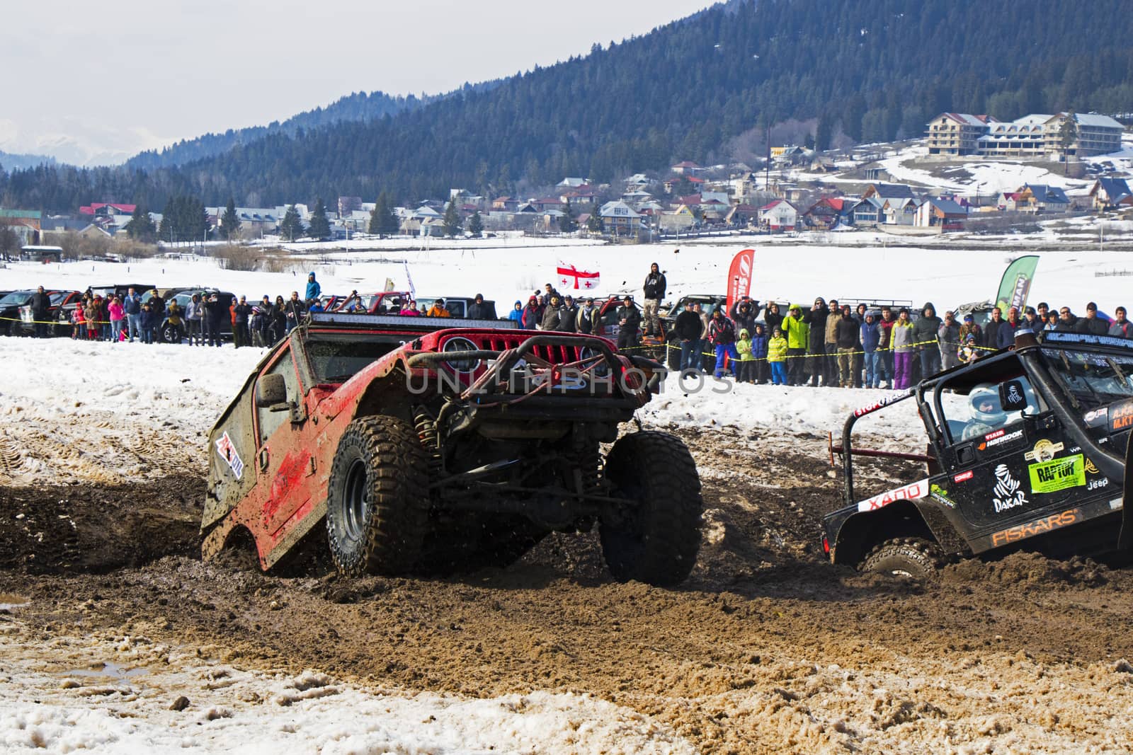 Off road festival, competition and championship in Bakuriani, Georgia