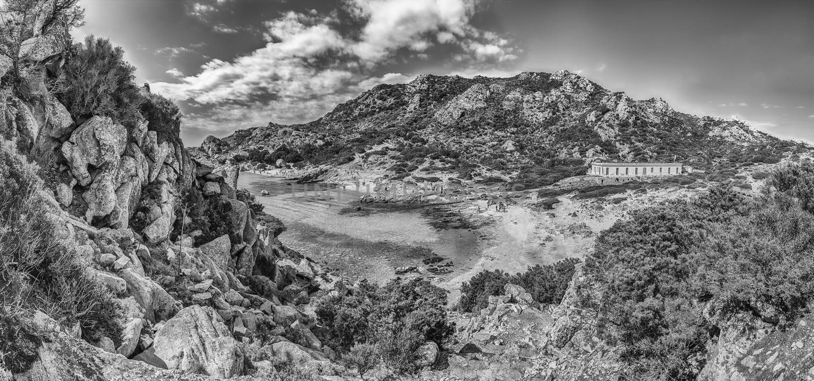 View over Cala Corsara, Spargi Island, Maddalena Archipelago, Sa by marcorubino