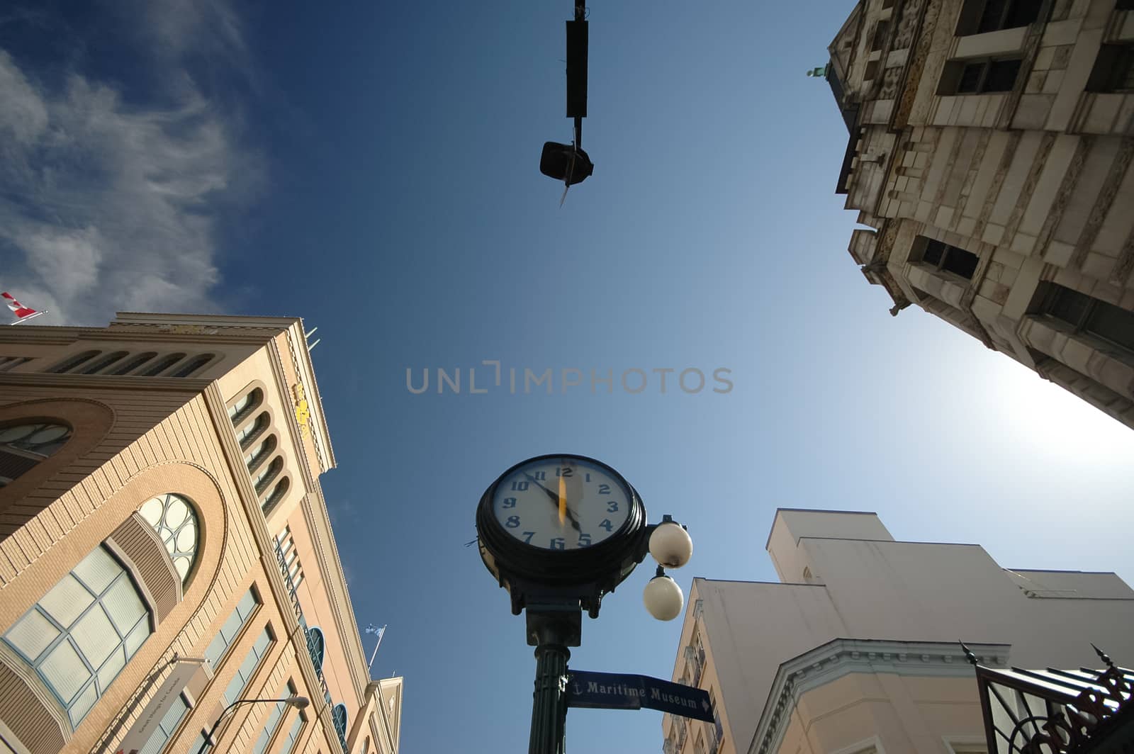 looking up perspective of old town by eyeofpaul