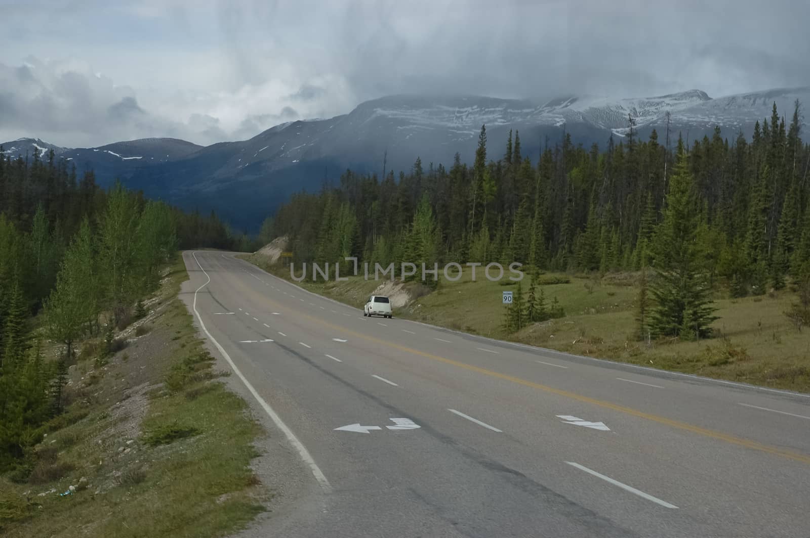 long freeway in a mountain by eyeofpaul