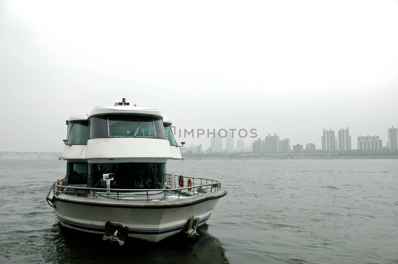 sailing in luxery yacht in Seoul Korea by eyeofpaul