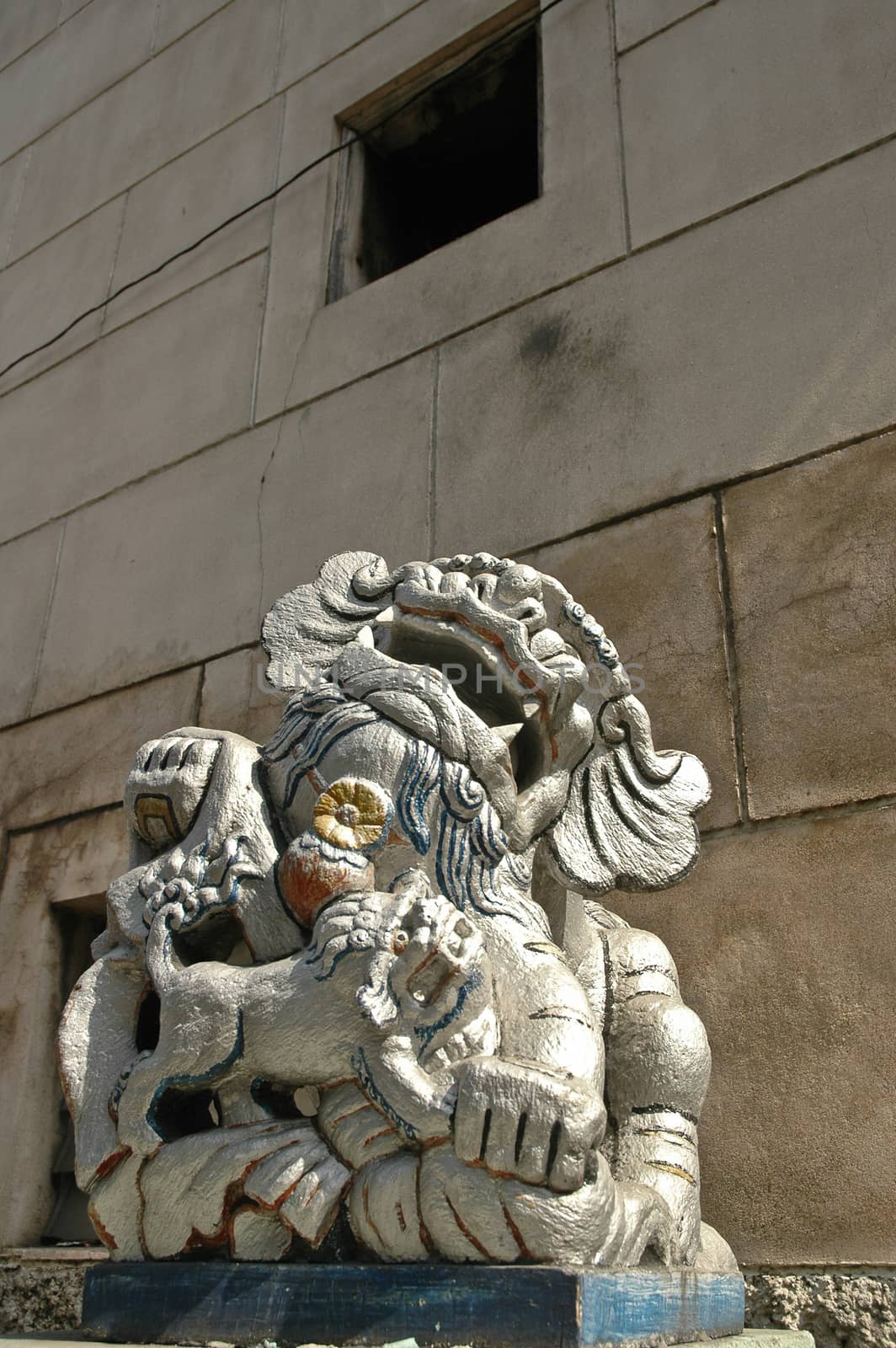 Chinese vintage stone lion by eyeofpaul