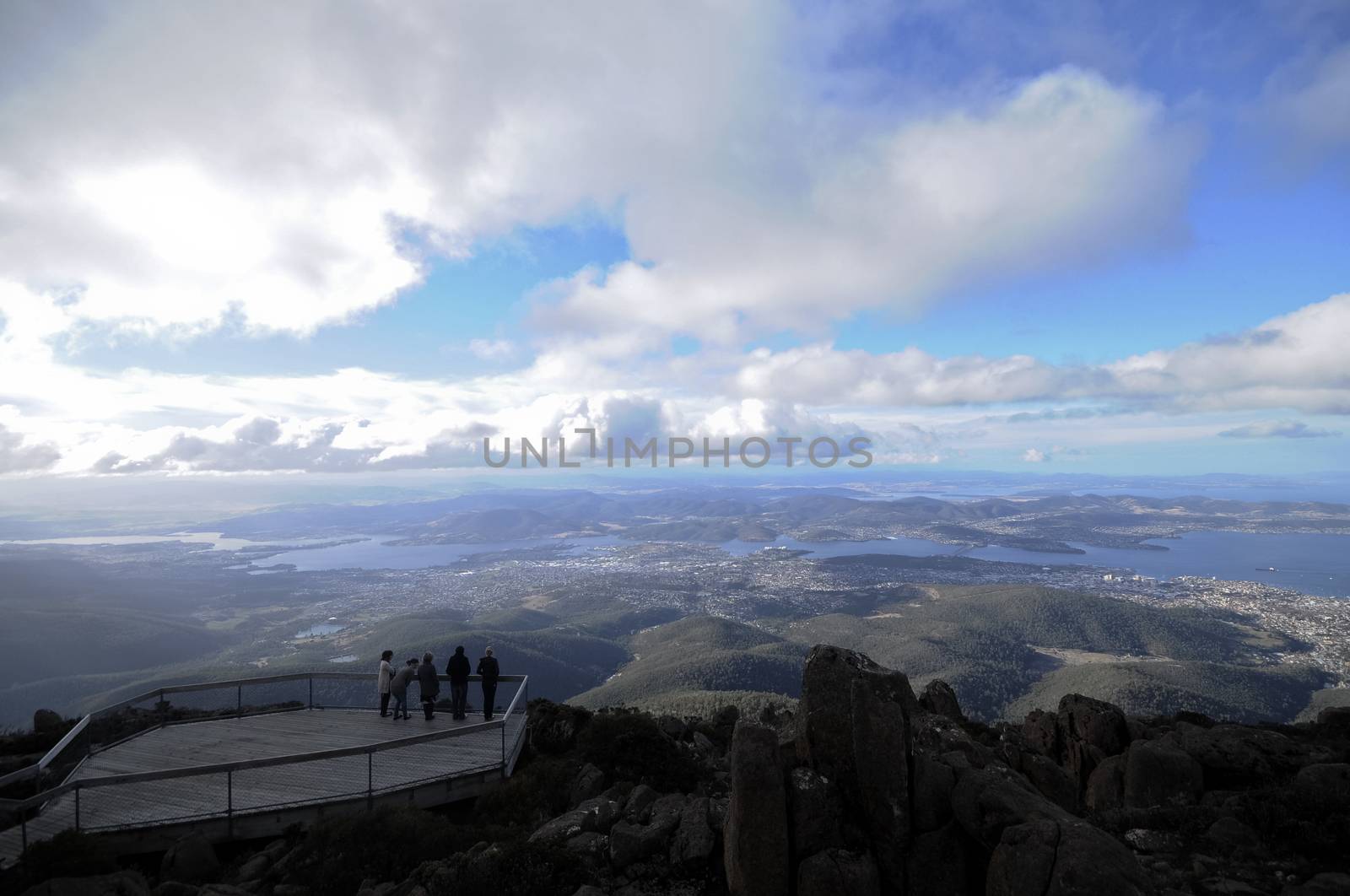 Mt.Wellington peak in Hobart Tasmania Australia
