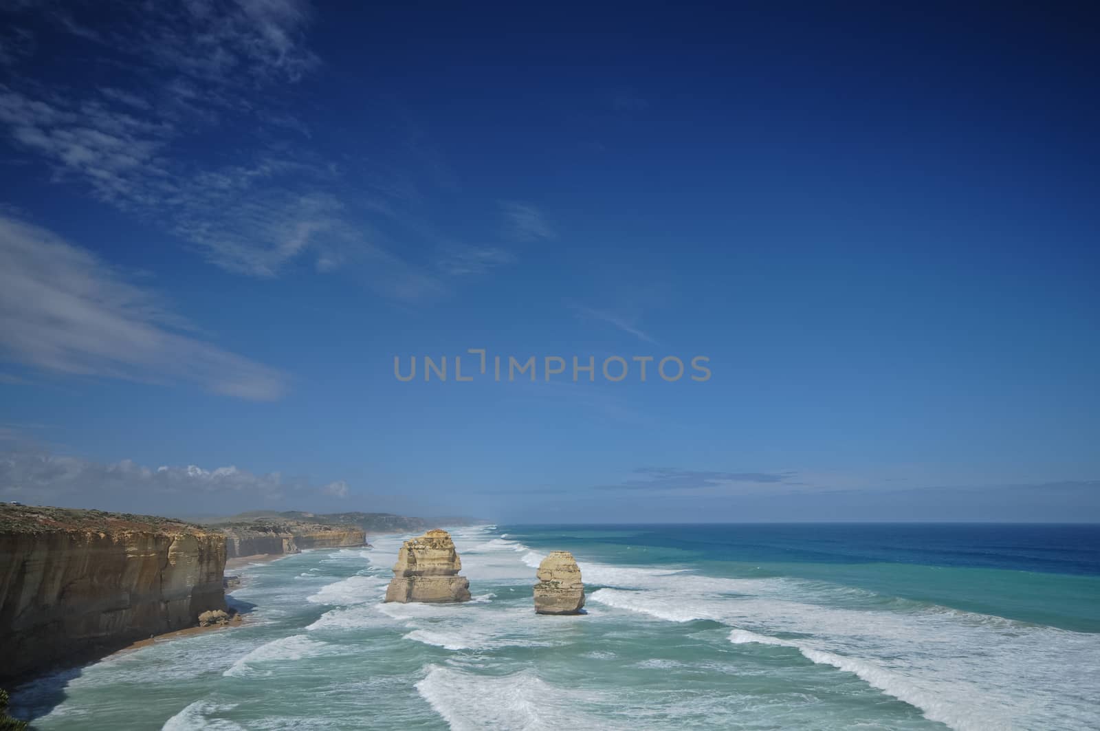 Sunny afternoon and the twelve apostles rocks near the Great Oce by eyeofpaul