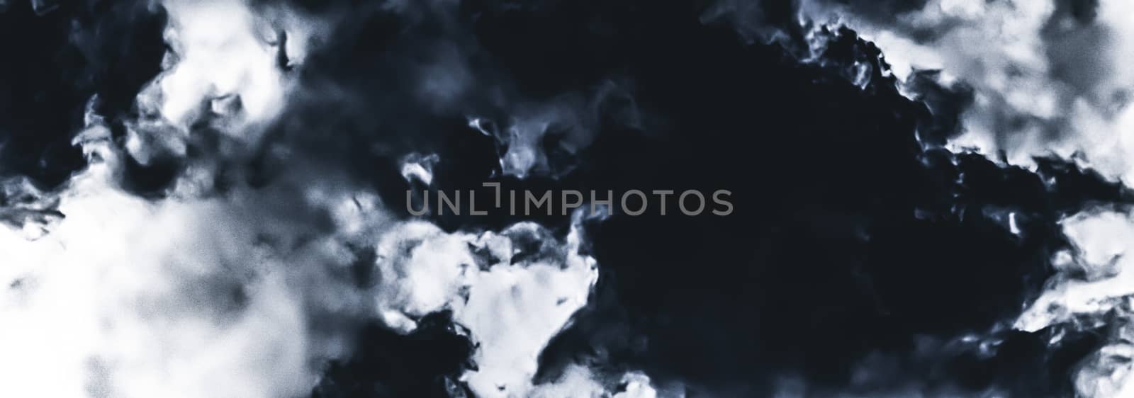 Minimalistic black cloudy background as abstract backdrop, minimal design and artistic splashes