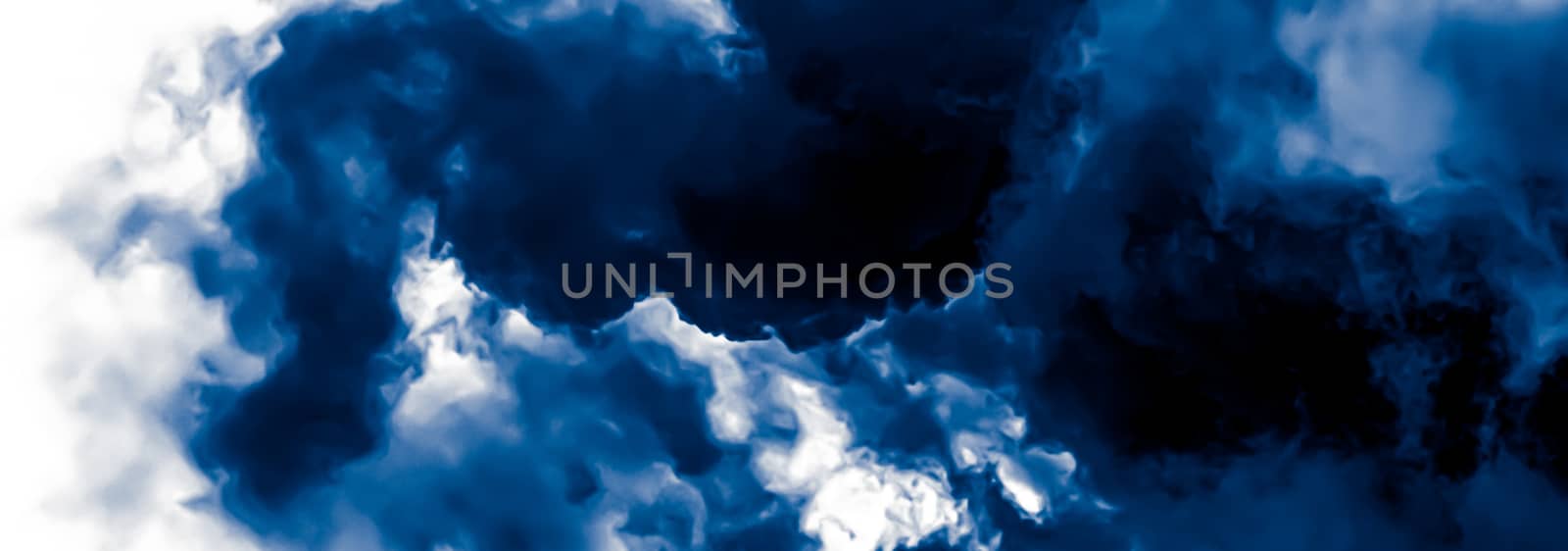 Minimalistic blue cloudy background as abstract backdrop, minimal design and artistic splashes