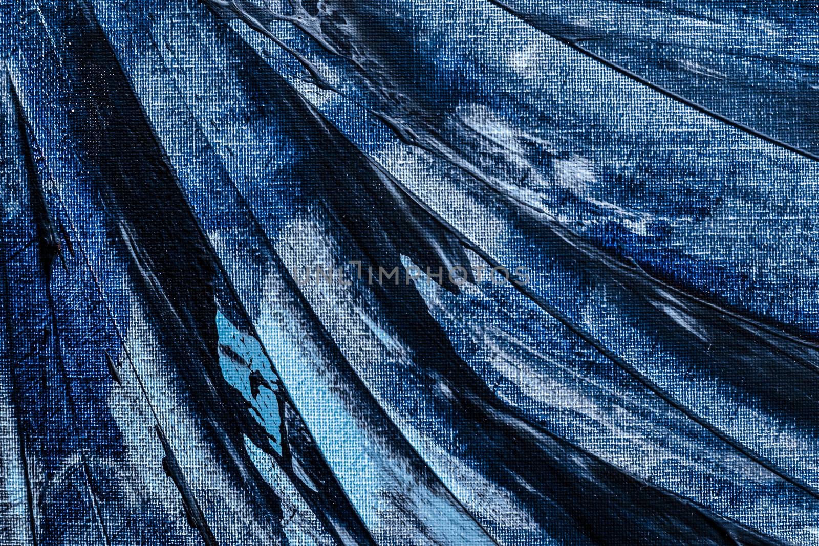 Blue abstract background, painting and arts