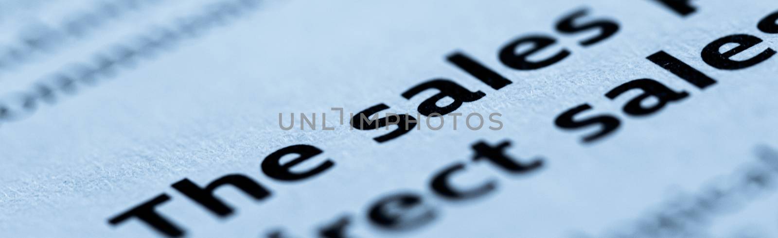 Blue toned macro closeup of an open book, education and study by Anneleven