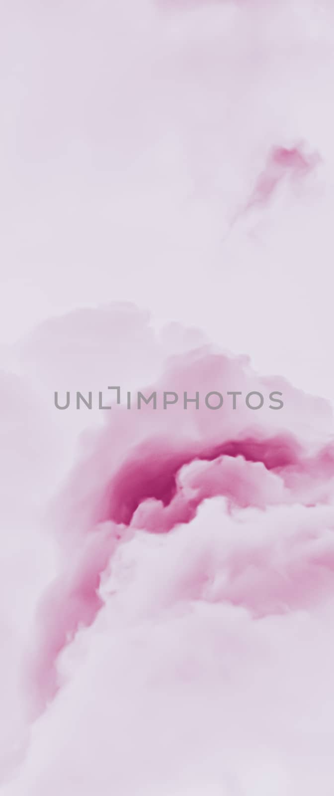 Minimalistic pink cloudy background as abstract backdrop, minimal design and artistic splashes