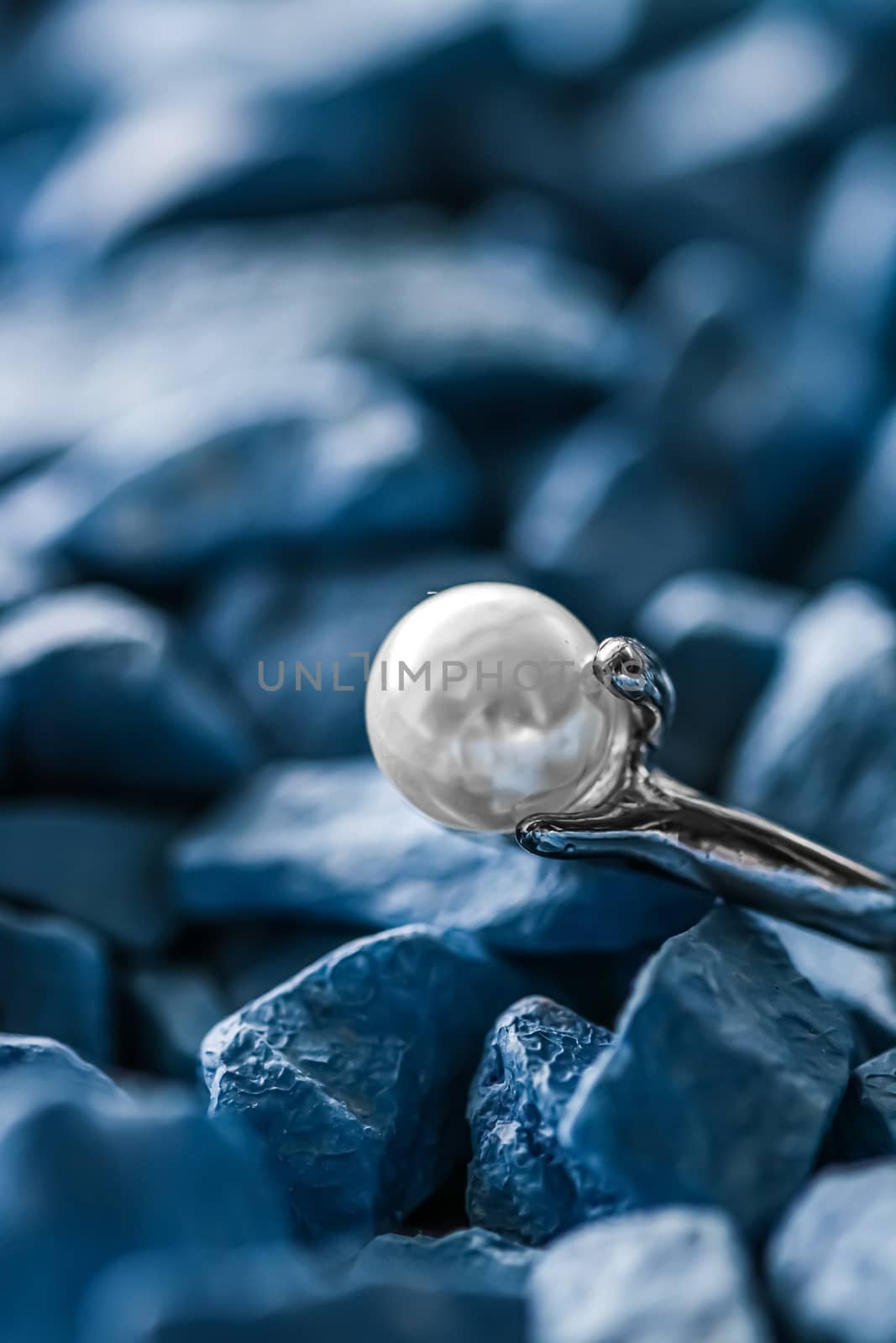 Pearl ring closeup, jewelry and accessory brand by Anneleven