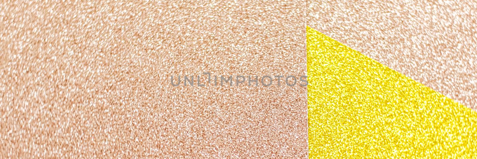 Blush pink and yellow shiny glitter paper background, abstract a by Anneleven