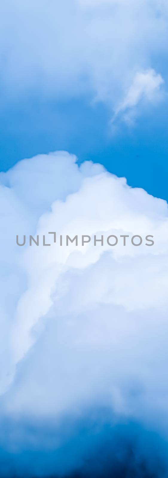 Dreamy blue sky and clouds, spiritual and nature backgrounds